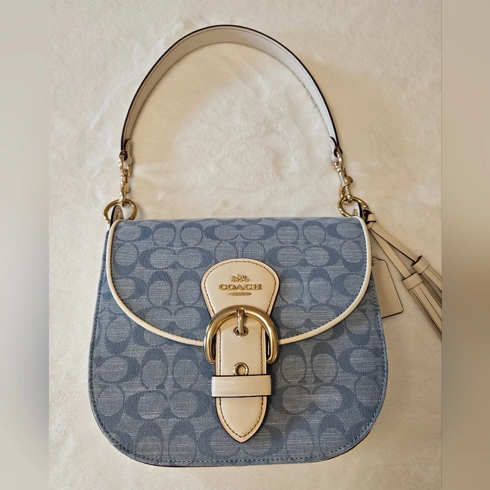 Coach Kleo Shoulder Bag In Signature Chambray
